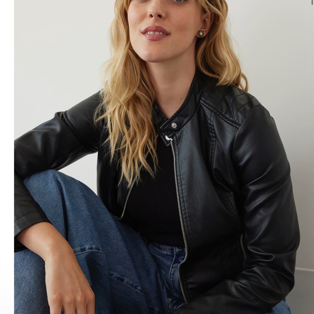 Reitmans Faux Leather Moto Jacket